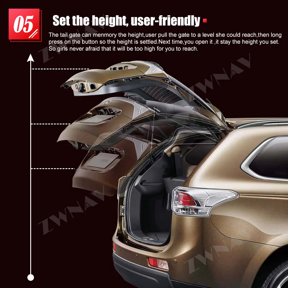Авто Электрический задний подъемник ворот для Honda Spirior Модель электрический замок всасывания двери