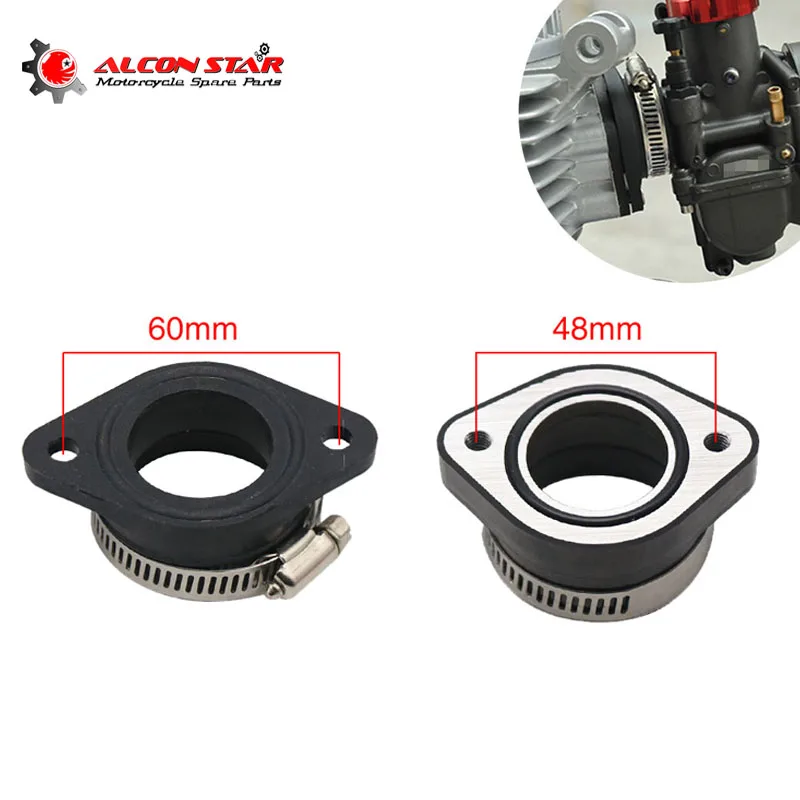 Alconstar-Motorcycle Pit Dirt Bike Carburetor Adapter Intake Mainfold Pipe For MIKUNI VM24 PWK 34mm PE28