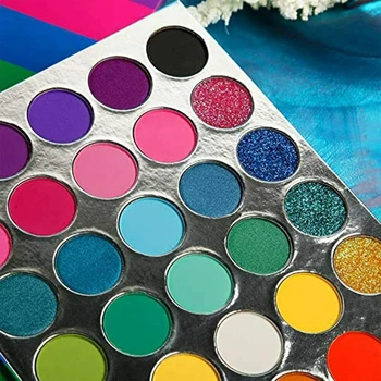 

35 Colours Casual Salon Wedding Beginner Professional Home Party Makeup Tool Glitter Matte Rainbow Eyeshadow Palette Travel