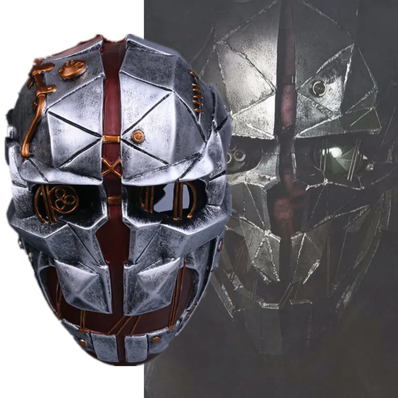 Dishonored 2 Corvo Attano Mask Cosplay GFRP Masks Adult Halloween Costume  Prop