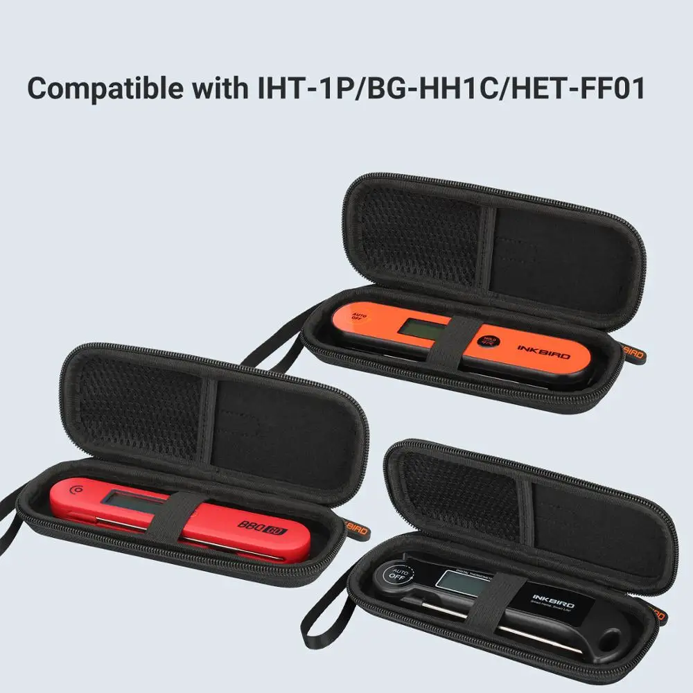INKBIRD 충격 방지 방수 프리미엄 보관 가방, 휴대용 하드 운반 케이스, IHT-1P, BG-HH1C, HET-F001 적합