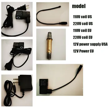 

Aquarium various C02 parts 12V 110V 220V coil, replacement parts inner plug flat plug series, threaded copper tube nail series