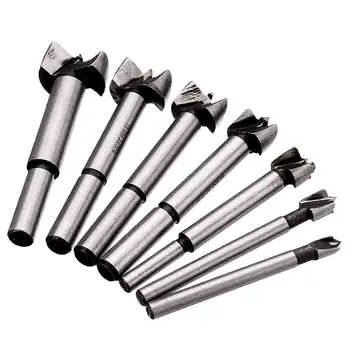 

7Pcs 6-25mm Woodworking Hinge Opener Drilling Hole Cutter Set Woodworking Boring Wood Hole Saw Cutter Drill Bit Tool