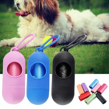 

PE Plastic Pet Pooper Scooper Portable Dog Poop Bag Pick Up Dog Poop Dispenser Pet Supplies Plastic Garbage Bag Cleaning