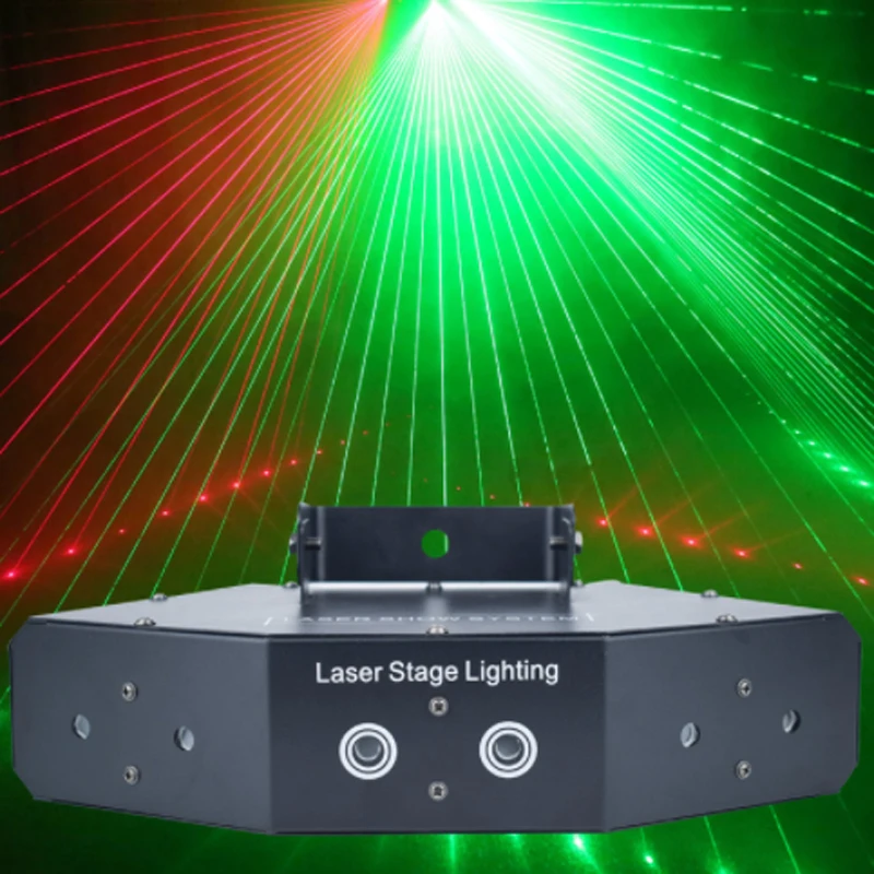 

RGB Laser image Lines Beam Scans DMX 512 DJ Dance Bar Coffee Xmas Home Party Disco Effect Lighting Light System Show