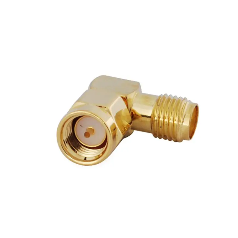 Right Angle SMA Male to Female RF Adapter for FPV Goggle and Two Way Radio