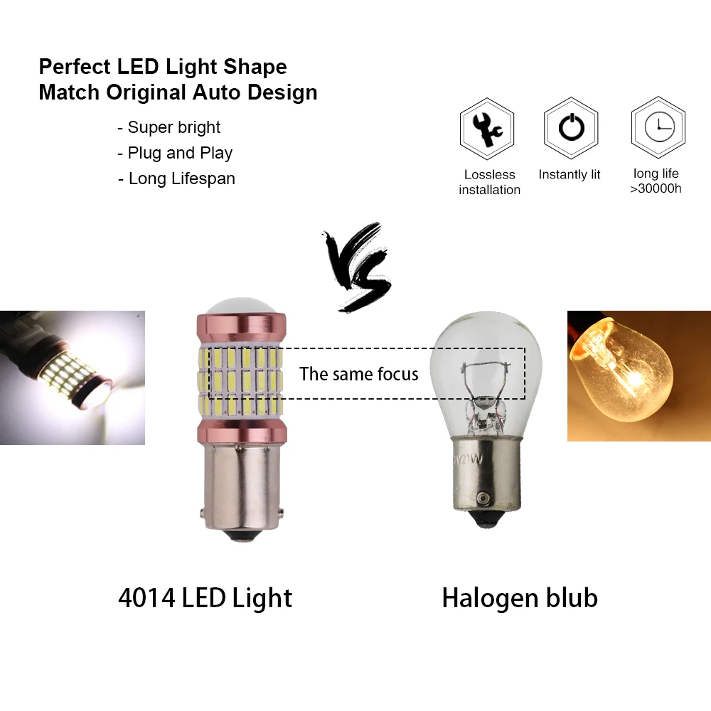 2 шт. P21W T20 Led PY21W BA15S BAU15S огни 12Led 3030 лампа для автомобильных тормозных огней поворотные фары красный желтый белый 12 В