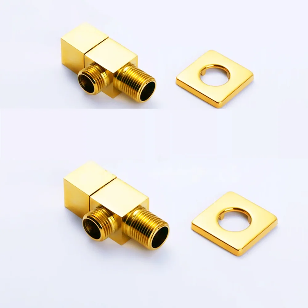 Brass Titanium g1/2 Toilet Flush Angle Valve for Bathroom