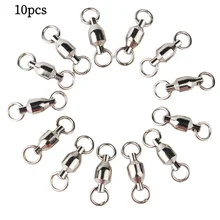 

10pcs Fishing Splayed Ring / Stainless Steel Large Bearing Swivel Connector Accessories / Single Ring Welded Swivel At Both Ends