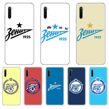 Перейти на Алиэкспресс и купить Футбольный FC Zenit логотип 3D Оболочка Чехол прозрачный чехол для телефона для xiaomi Redmi 3S 4A 5A 6A 5 Plus 4X 7 8 8a CC9 K20 Pro K30