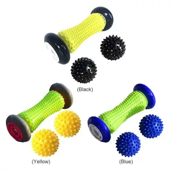 

Durable Foot Roller Multi-function Foot Plantar Fasciitis Relief Back Leg Muscle Massager Roller + 2 Spiky Balls