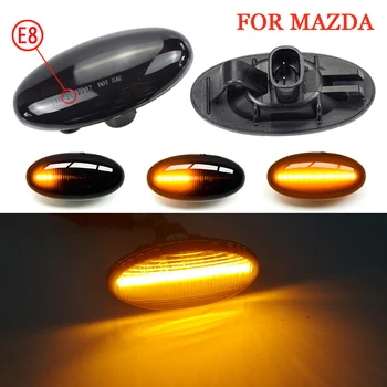 

A Pair LED Dynamic Turn Signal Side Marker Light Sequential Blinker Light For Mazda 2 2003-2014 For Mazda 3 5 6 BT-50 MPV
