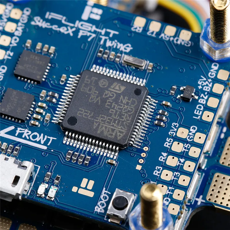 IFlight sucex F7 TwinG Flytower с гироскопом STM32F722RET6 и контроллером полета 60A 4в1 BLHeli_32 ESC для FPV RC Drone