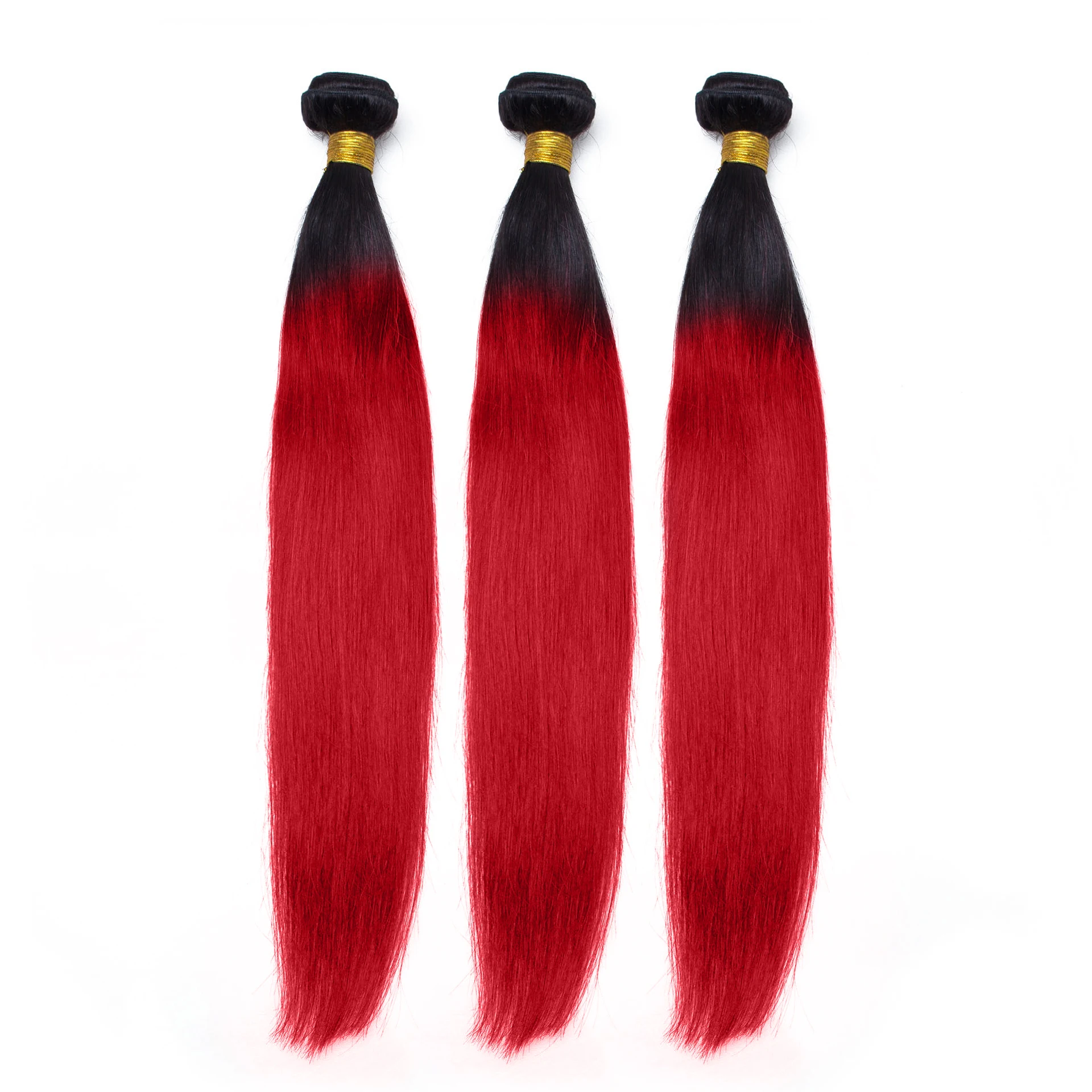 30 40 inch bundles with frontal brazilian hair weave bundles Ombre short Red Straight HD Lace Colored 3 4 Long bundles extension