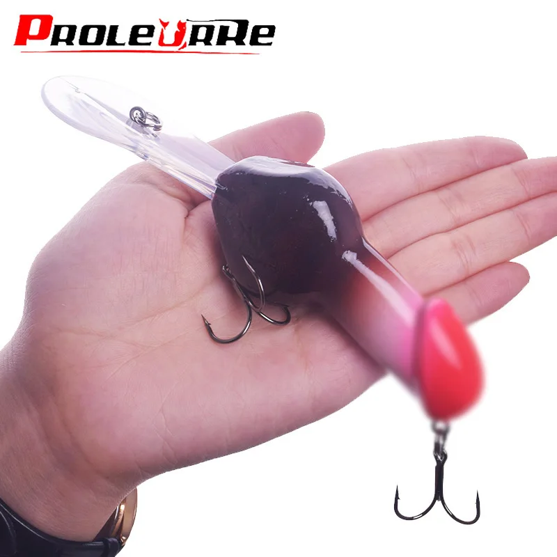 Proleurre 1 шт. новая модель рыболовной приманки 14 см/27g пенис Minnow Swimbait забавная