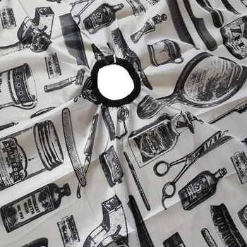 

Polyester Taffeta Barber Cloth Adjustable Hairdressing Cape Gown Soft Hair Cutting Home Coloring Kids Adults Waterproof Salon