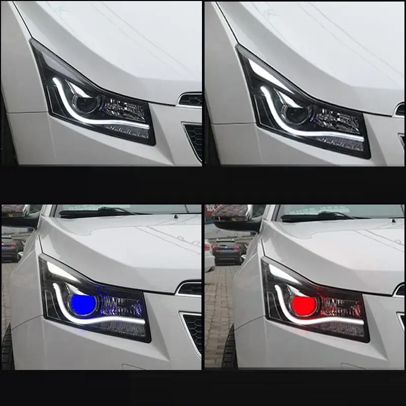 Сборка Cob Drl огни Neblineros Para авто светодиодные аксессуары Стайлинг автомобиля Освещение Фары 09 10 11 12 13 14 для Chevrolet Cruze