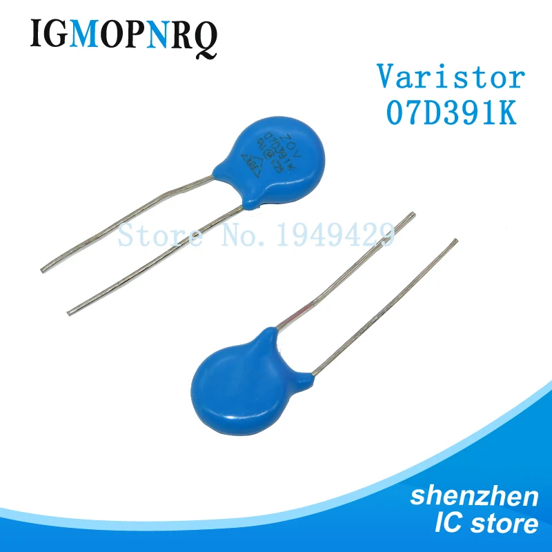 20PCS 390V Varistor 14D391K Metal Voltage Dependent Resistor DIP-2 14D391