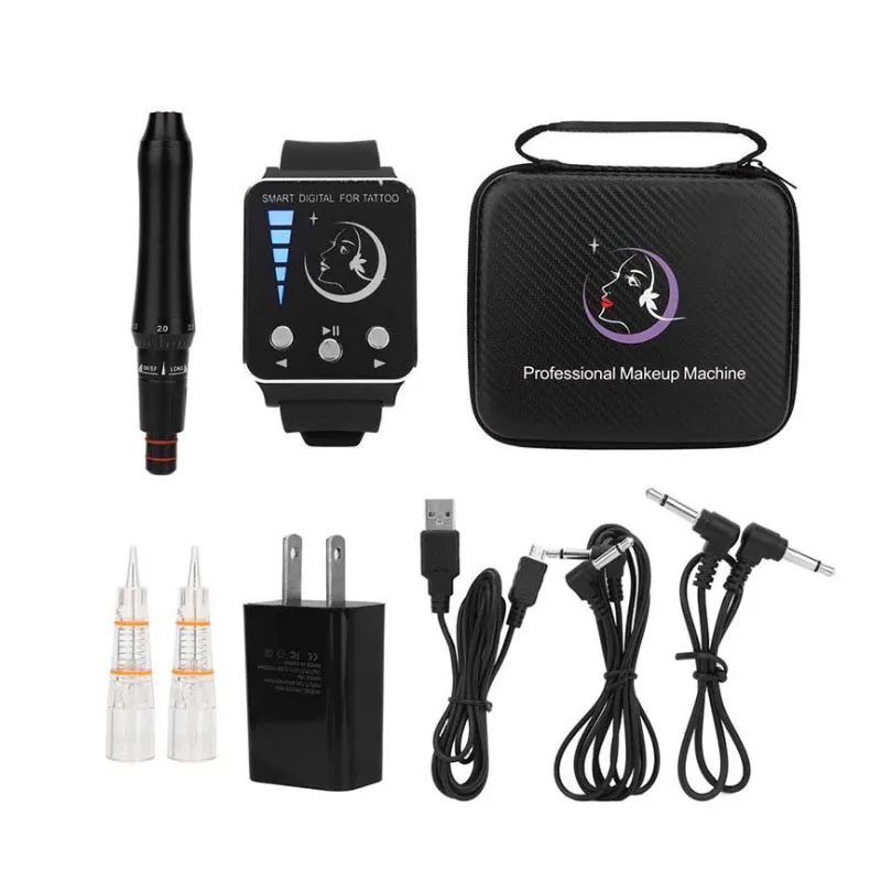 

chargeable Watch-Type Semi-Permanent Eyebrow Tattoo Machine Low-Noise Eyeliner Lip Tattoo Machine Iron-Free Watch Design
