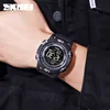 SKMEI Top Band Swimming Digital Sports Watch Mens 10Bar Waterproof Countdown LED Light Wristwatches Alarm 4