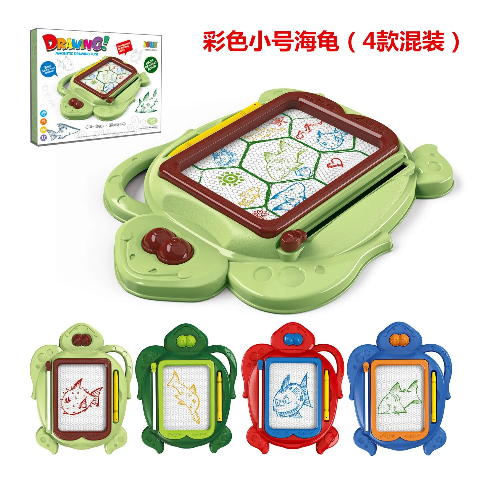 

Children 2-in-1 Double-Sided Painted Graffiti Calligraphy Blackboard Stereo Magnetic Color Writing Board Early Childhood Educati