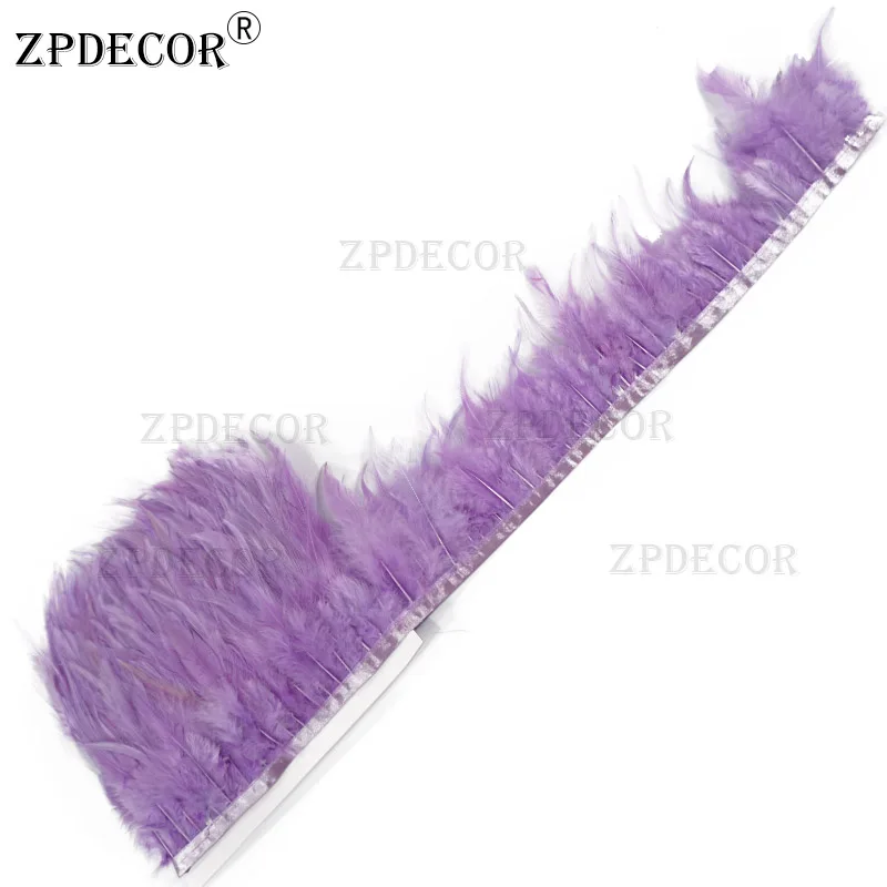 Zpdecor 1 ярд Куриные перья отделка украшения Качество производство одежды перья для ремесел