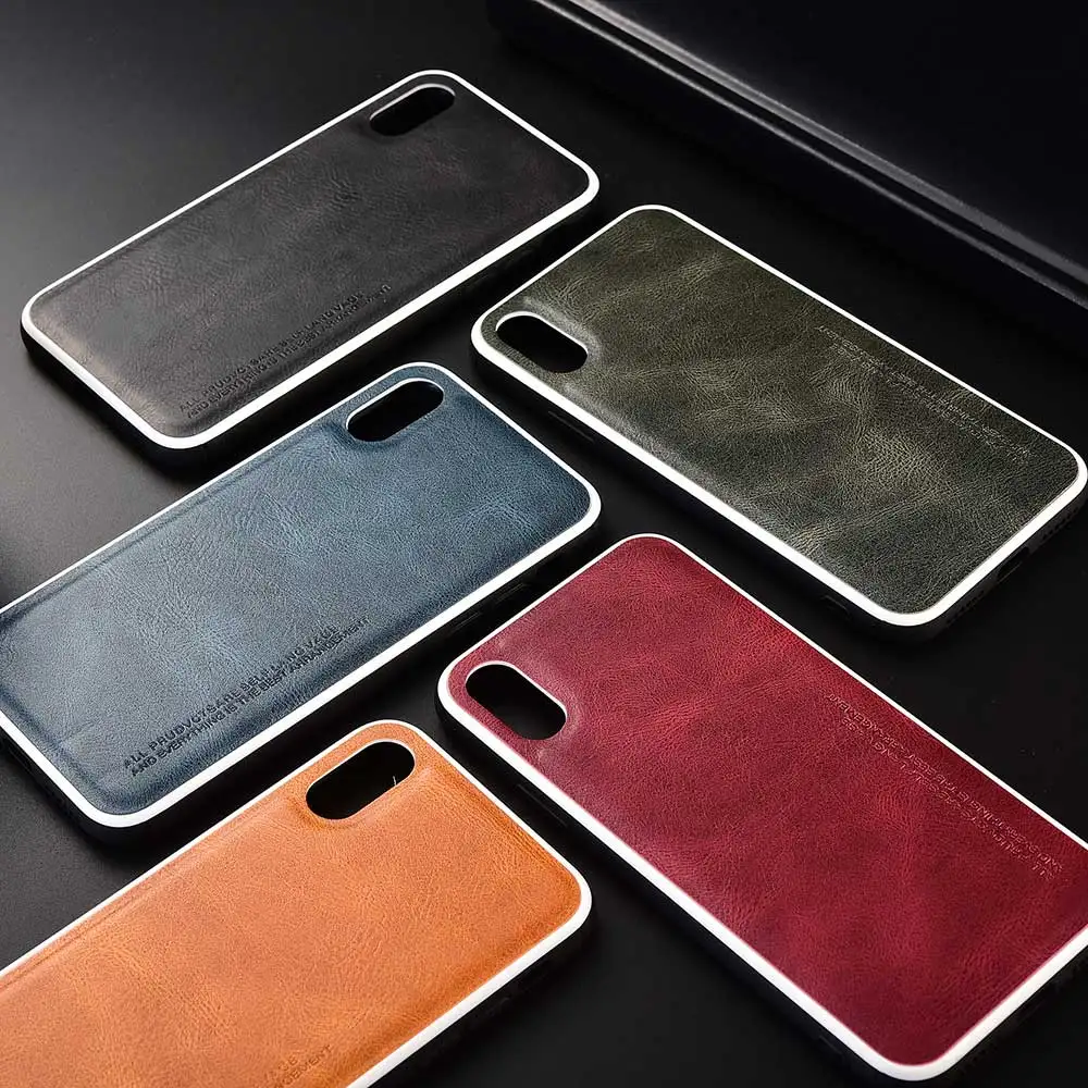 New luxury PU Leather Phone Case for iPhone 11 Pro Max 6 6s 7 8 Plus White Lines Soft Cover iphone XS X XR Coque Fundas |