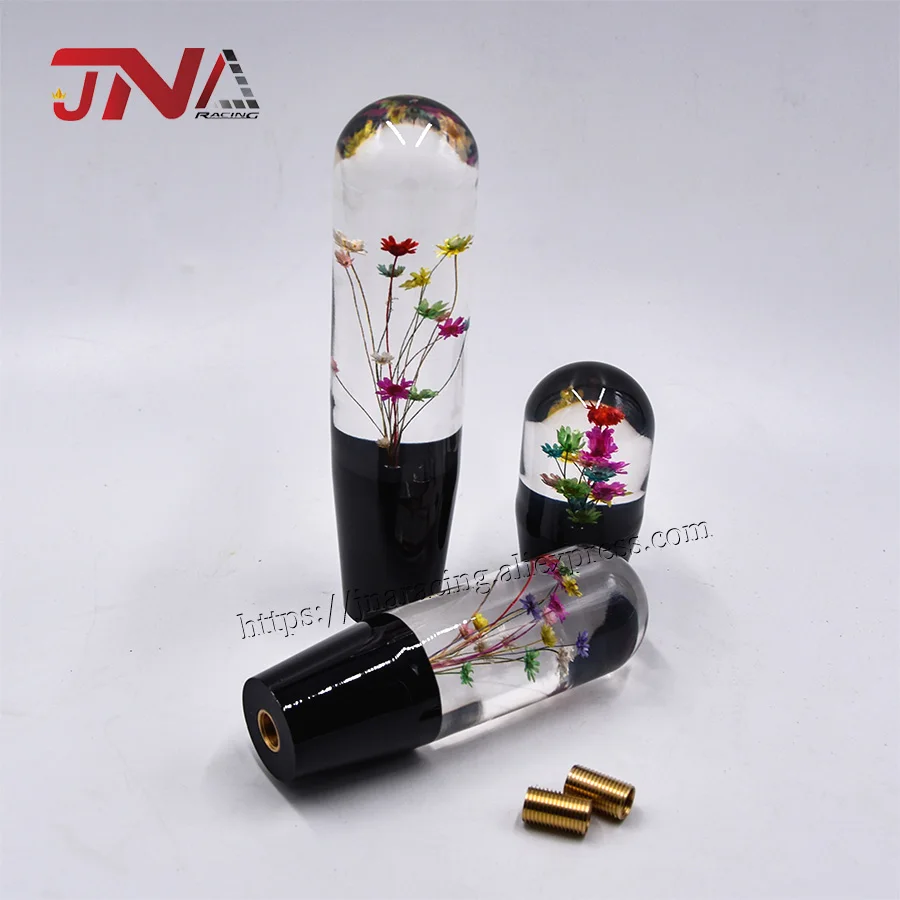 15 cm Crystal Bouquet Car Shift Knob Universal Manual JDM Flower Gear