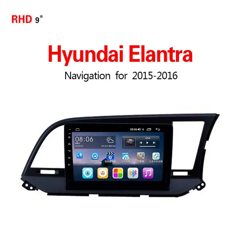 4G8core4G64G Lionet gps-навигатор для автомобиля hyundai Elantra RHD- 9 дюймов RH2027X - Размер экрана, дюймов: 4G8core4G64G