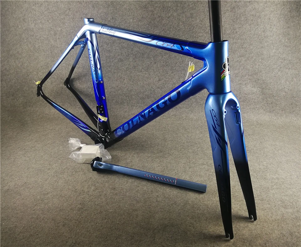 Синий черный Colnago C64 карбоновые шоссейные рамы шток седла бутылки клетки 50 мм