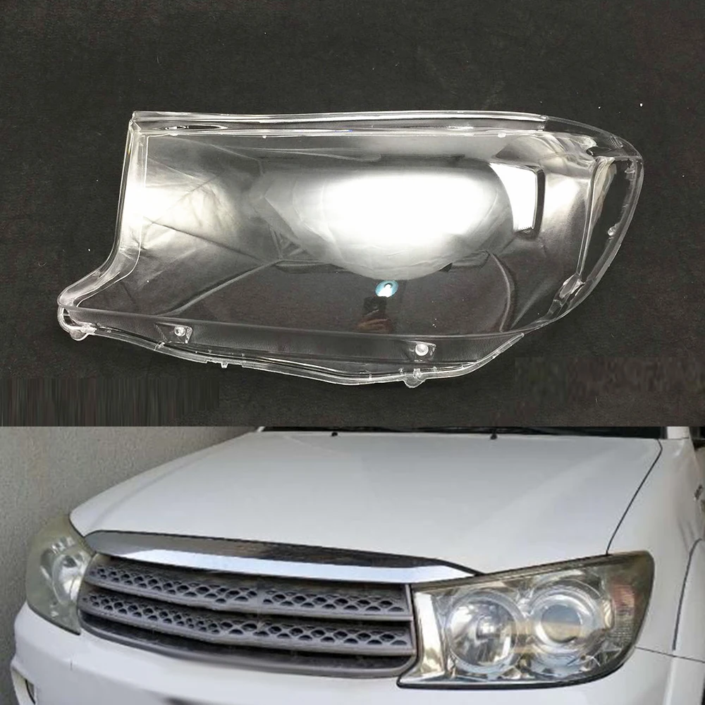 For Toyota Fortuner 2008~2012 Headlamp Lens Car Replacement Clear Auto Shell Car Headlight Covers