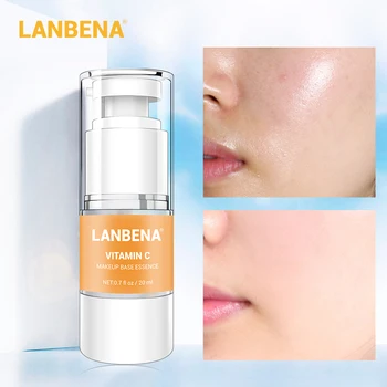 

LANBENA Makeup Base Essence Vitamin C Face Primer Professional Facial Serum Skin Care Refines Complexion Brighten Shrink Pores