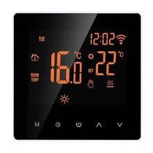 

Wi-Fi Smart Thermostat APP Control LCD Press Screen Week Programmable Electric Floor Heating Thermostat For Home 16A