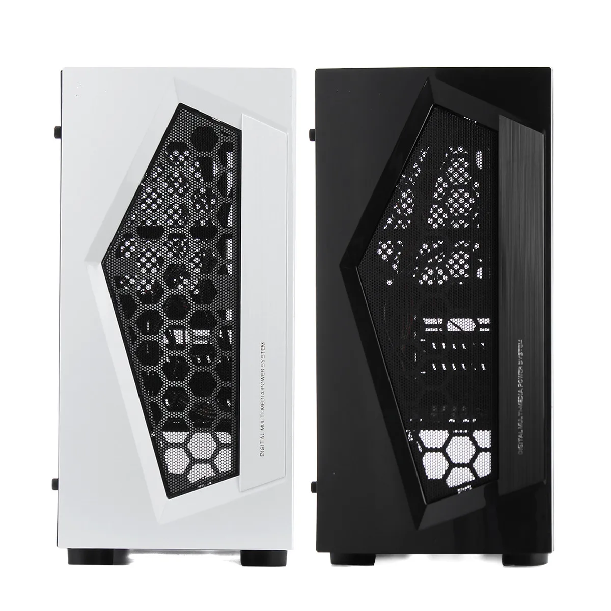 V3 ATX Computer Gaming PC Case 8 Fan Ports USB 3.0 For M-ATX/Mini ITX Motherboard Black/White 370 x