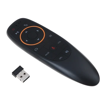 

For Android TV BOX G10 Air Mouse Voice Control 2.4GHz Wireless Google Microphone USB Receiver Gyro Sensing Smart Remote Control