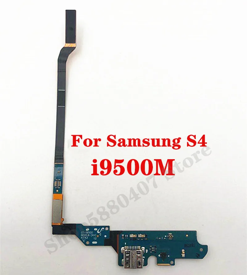 Original USB Charger plug board For Samsung Galaxy S4 i9500M Charging Port Dock With Microphone Flex cable Replacement parts | Мобильные