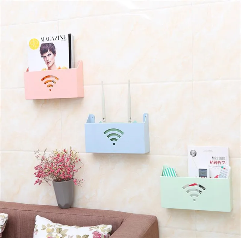 Настенный ящик для хранения роутера Wi Fi полка держатель настенный подвесной