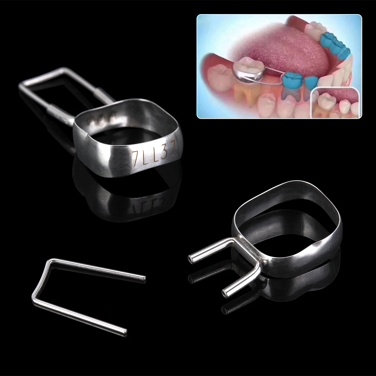10 Sets/Box Dental Gap Retainers Orthodontic Braces Preformed 2nd molar