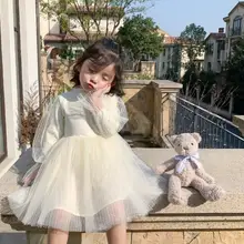 Г. Весенние детские вязаные сетчатые платья Феи в японском стиле; милая одежда принцессы для девочек; 5 шт/лот;