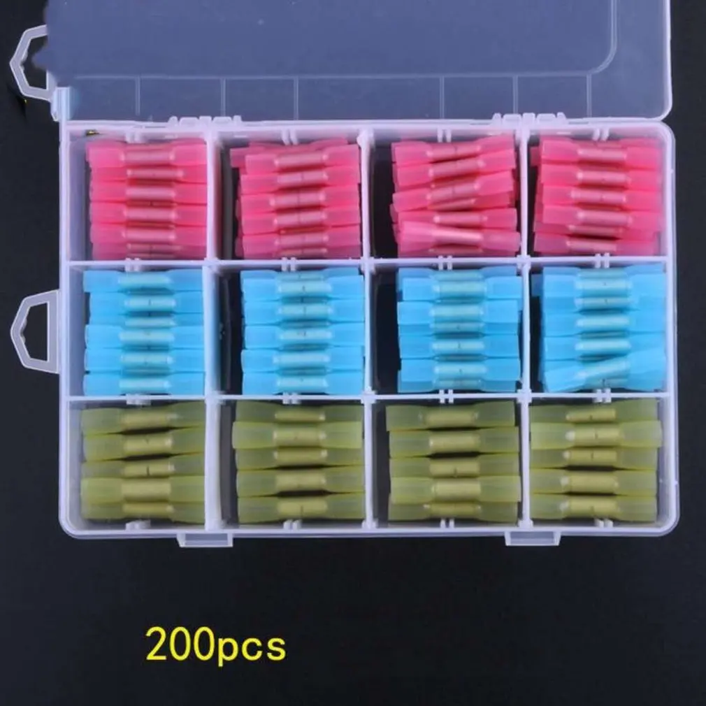 200 шт клеммный блок в штучной упаковке термоусадочная Изолированная паяльная Клеммная проводка