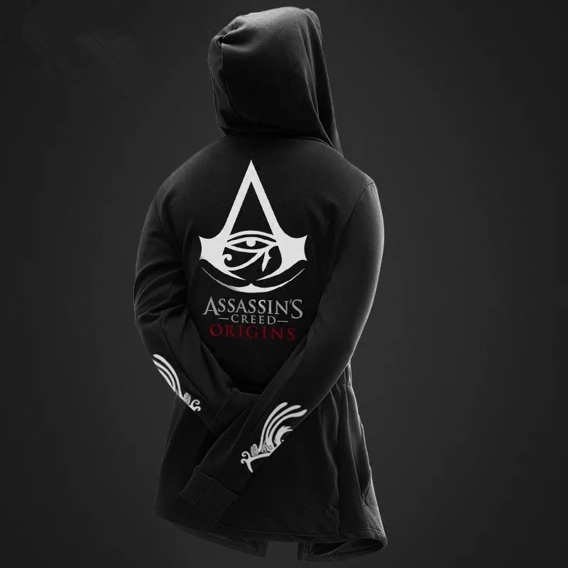 Zogaa толстовки мужские брендовые Moletom Assassin Master с длинным рукавом Assassins Creed Hood толстовка Повседневный пуловер Спортивная одежда Cotumes