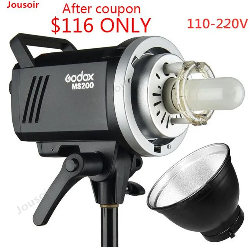 Godox MS200 200 Вт или MS300 300 Вт 2,4 г встроенный беспроводной приемник легкий компактный и прочный Bowen Mount Studio Flash CD50 T03