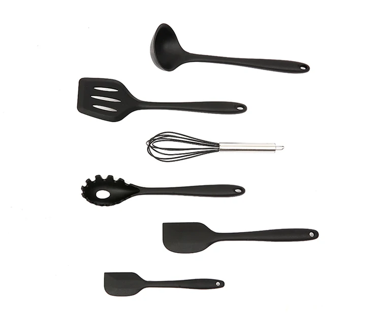 Кухонная силиконовая ложка с антипригарным покрытием, лопатка, половник, венчики для яиц, посуда, набор посуды, кухонные принадлежности для инструментов