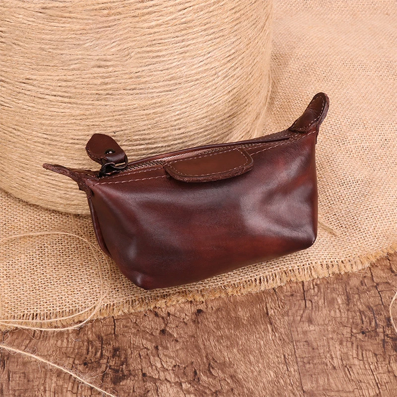 

Genuine Leather Vintage Wallet Women Small 2019 Coin Purse Multifunction Key Wallets Organizer Purse Ladies Clutch Money Wallet
