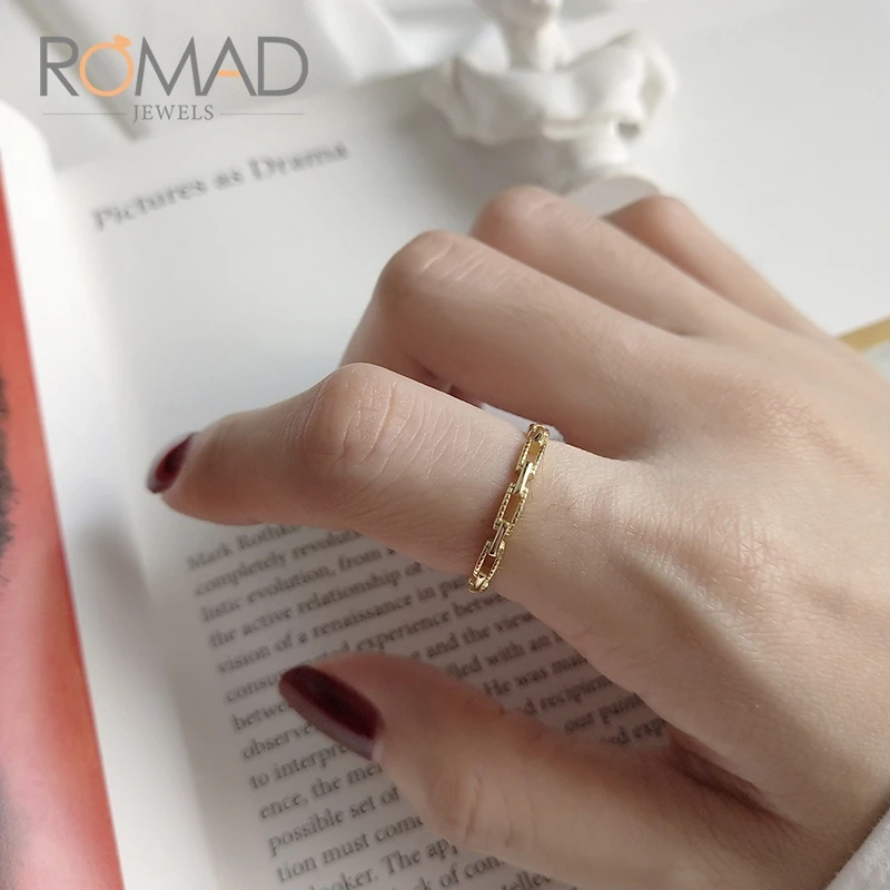 Romad, новая мода, S925 серебро, хвост, кольца для женщин, указательный палец, кольцо для женщин, подарок для девушек, регулируемое кольцо, ювелирное изделие