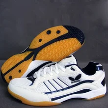 Мужская и Женская Профессиональная Обувь для настольного тенниса; цвет золотистый, синий; дышащие мужские кроссовки для тренировок; женская обувь для занятий атлетикой; большие размеры