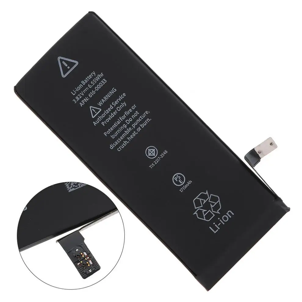 Оригинальная сменная батарея 3,8 V 1715mAh для iPhone 6S+ 8 инструментов