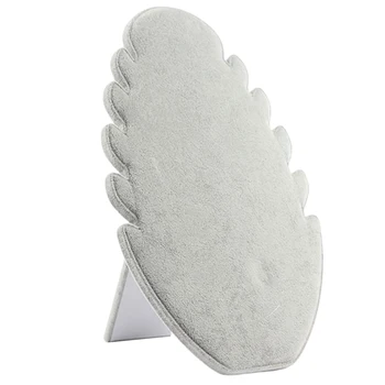 

Necklace Display Stand Home Shop Organizer Show Rack Desktop Pendant Chain Bracelet Jewelry Shelf Velvet Board Space Saving