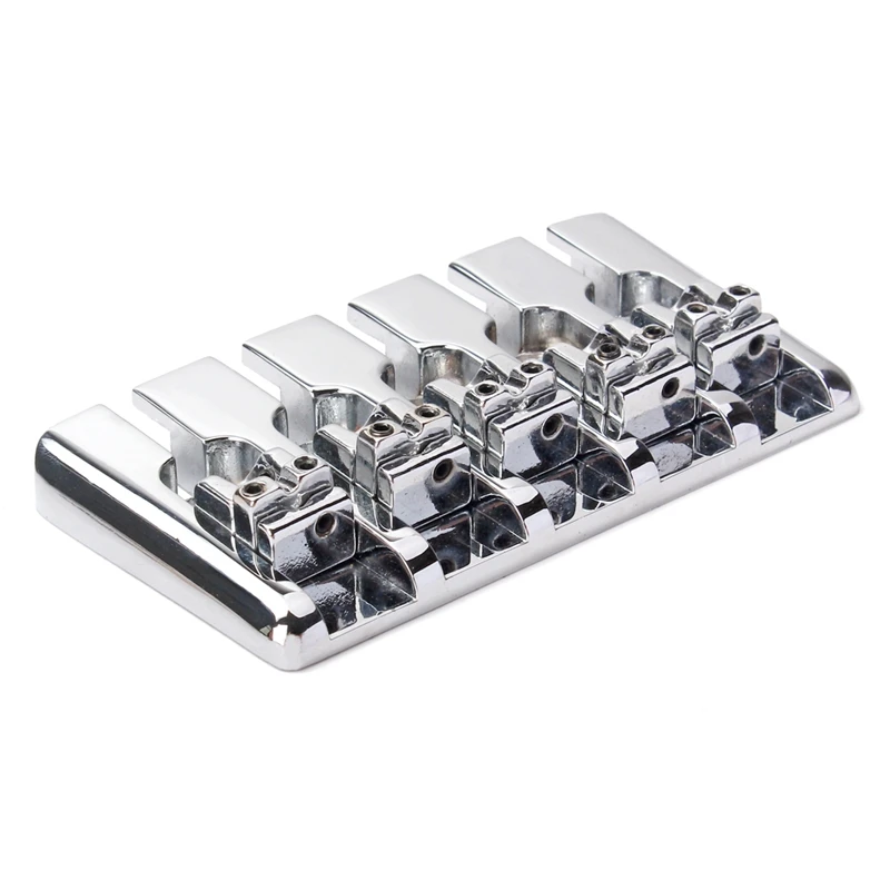 4 Pcs Single String Guitar Bass Bridge for Bass Guitar Replacement Part
