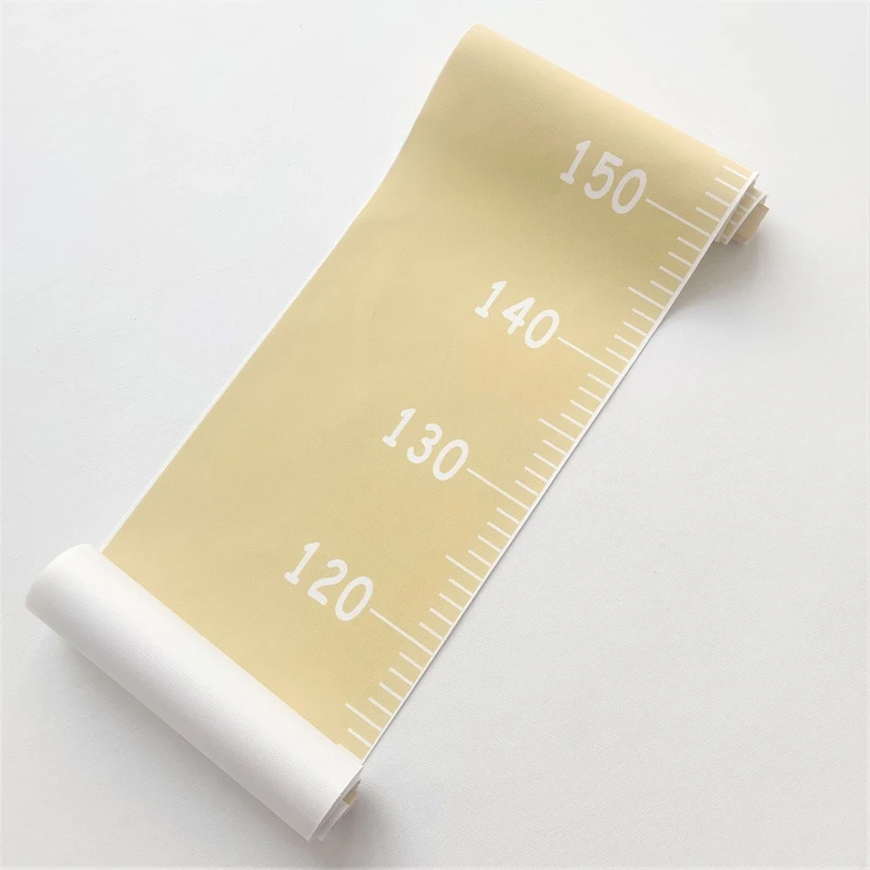Canvas Growth Charts for Kids Room Wall Decor Removable Wall Hanging Height Measurement Chart Ruler for Nursery Home Decoration